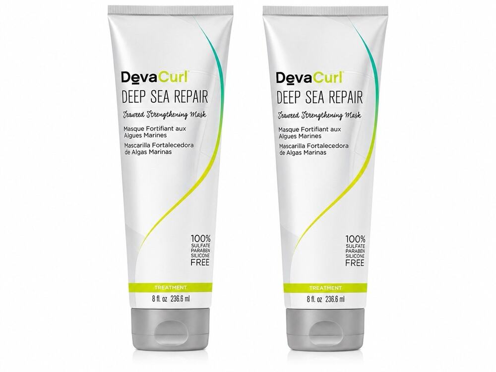 DevaCurl Deep Sea Repair Seaweed Strengthening Mask 8 fl oz Duo Pack 2x